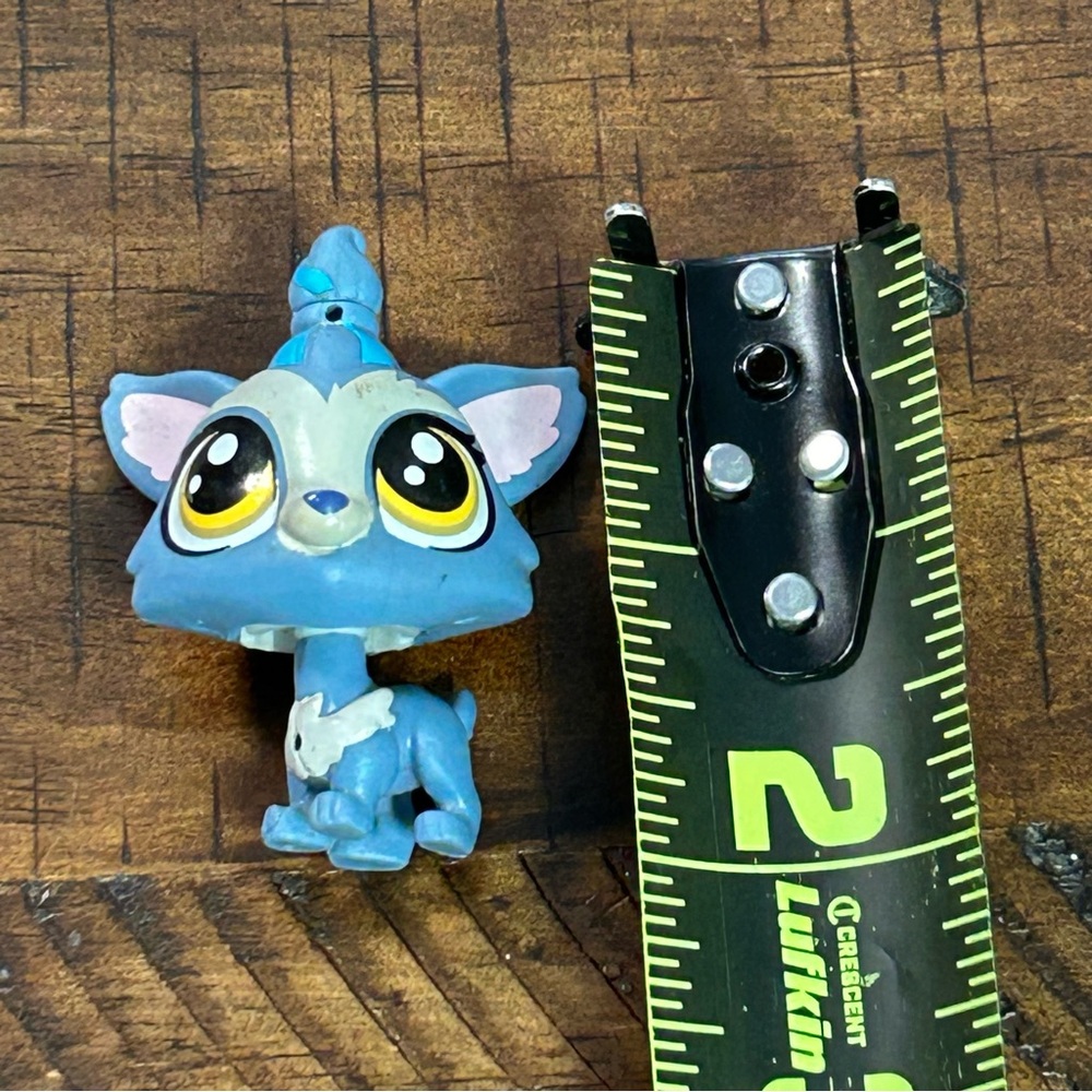Hasbro Littlest Pet Shop LPS #92 Barkley Woofley Yorkie Terrier Dog Blue Gray - Picture 5 of 5